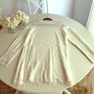 New English Factory lace sweater dress size S