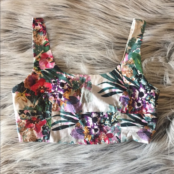 Shopbop Floral Crop Top