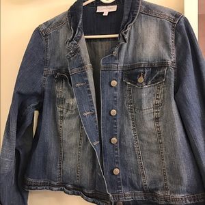 Maternity jean jacket