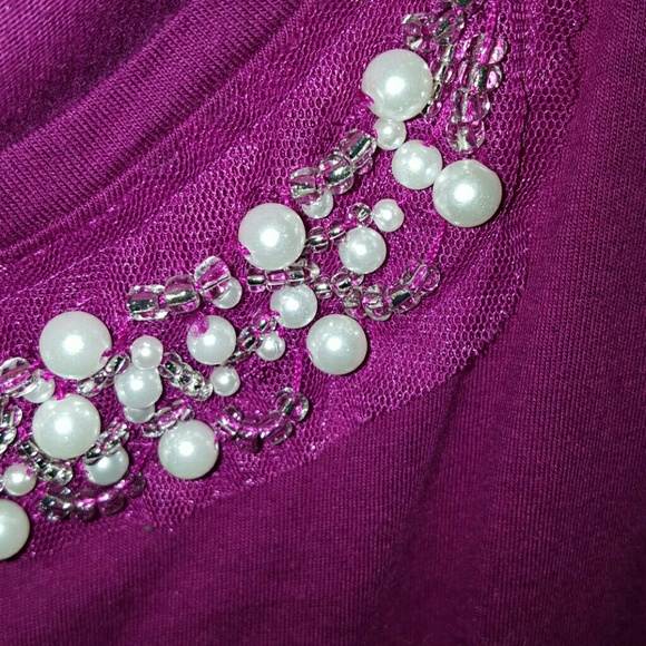 St. John's Bay 3/4 length sleeve embellished 3x - Picture 5 of 5