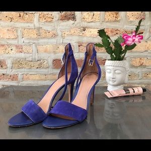 Joie Jaclyn Blue Suede Sandal Heel size 39 / 9