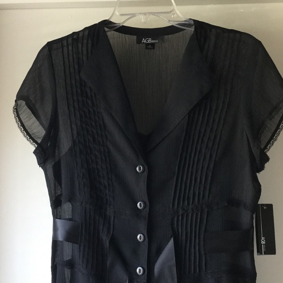 NWT-⬇️Gorgeous Black Shear &Fully lined Dress - Picture 5 of 5