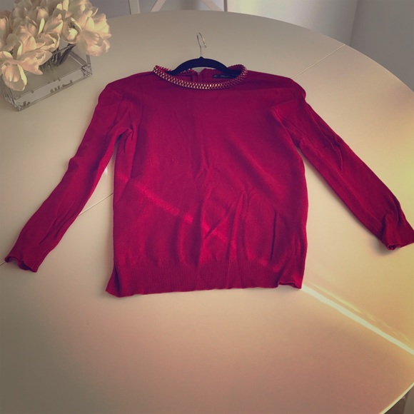 New Zara knit 3/4 sleeve sweater size S