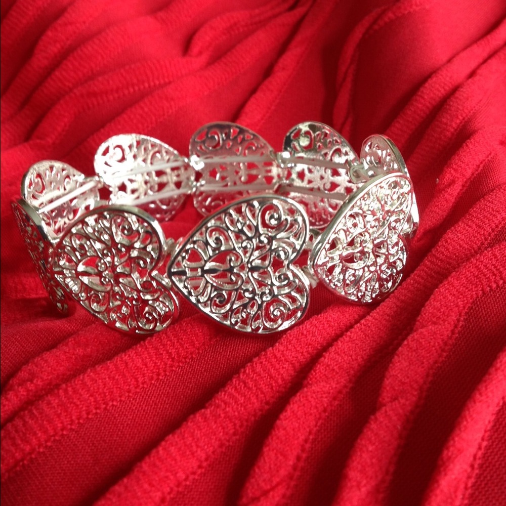 Silver Heart Bracelet