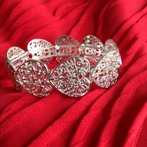 Silver Heart Bracelet