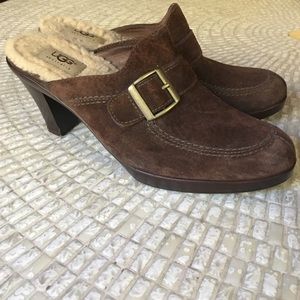 Ugg Sherpa lined mules
