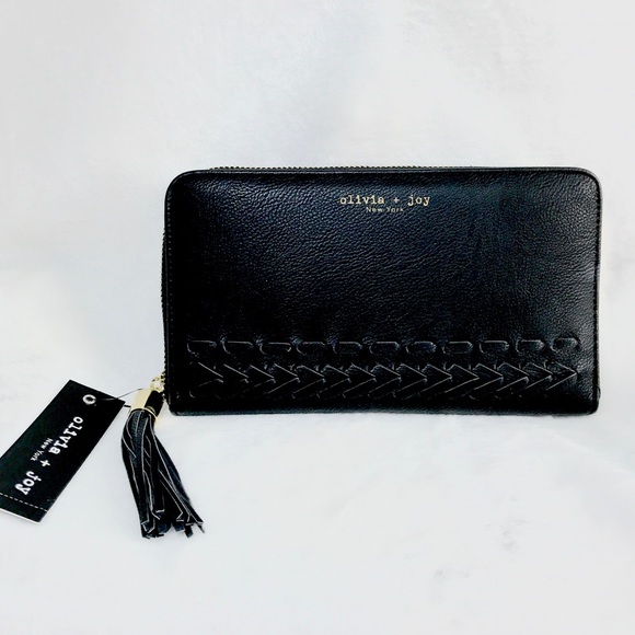 OLIVIA&JOY TASSELED CLUTCH BAG WITH WALLET - Picture 2 of 5
