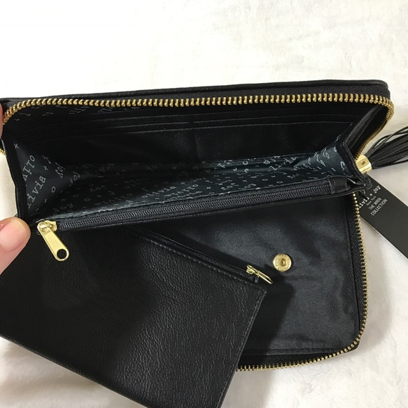 OLIVIA&JOY TASSELED CLUTCH BAG WITH WALLET - Picture 3 of 5