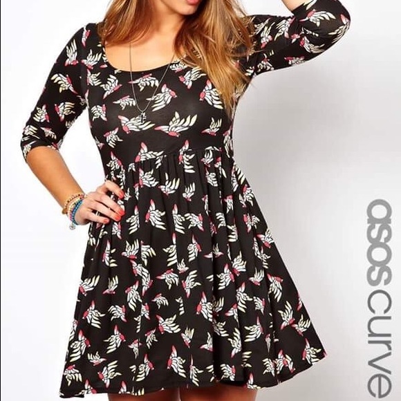 Black plus size dress