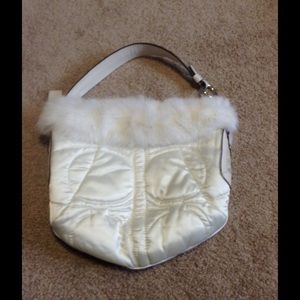 Coach | Bags | Coach White Rabbit Fur Bag | Poshmark