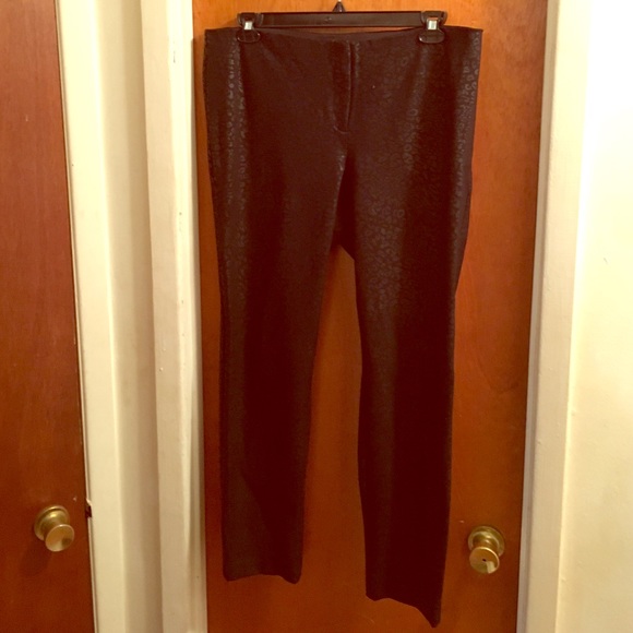 Black Leopard Pants