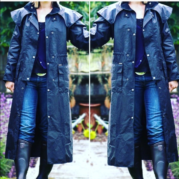 Driza-Bone Jackets & Blazers - Driza-Bone Oiled Ridding Jacket Black Size 2