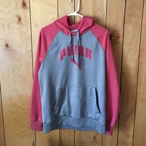 Red and Gray Puma Sweatshirt