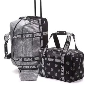ISO! Vs pink luggage.