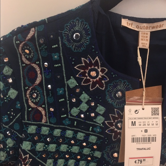 Zara Jackets & Coats - Zara Embroidered Indian-style Jacket, size M Zara Jackets & Coats - Zara Embroidered Indian-style Jacket, size M