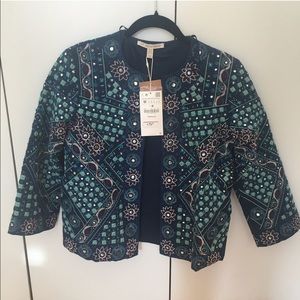Zara Jackets & Coats - Zara Embroidered Indian-style Jacket, size M Zara Jackets & Coats - Zara Embroidered Indian-style Jacket, size M