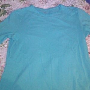 Turquoise long sleeve shirt