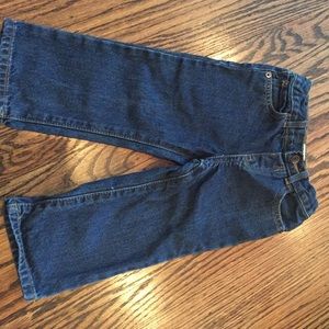 Toddler boy boot cut jeans with adjustable waist