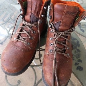 Steel toed work boots