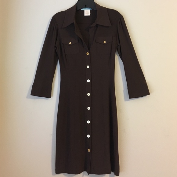 fitted shirtdress