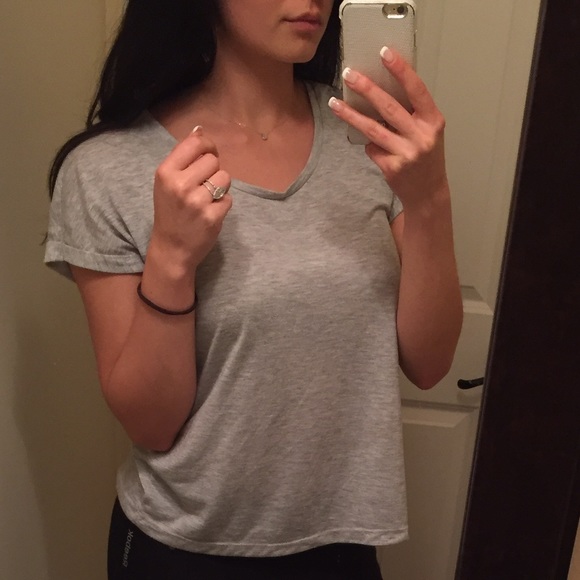 Basic Gray Modal Soft Shirt Tee - image 2