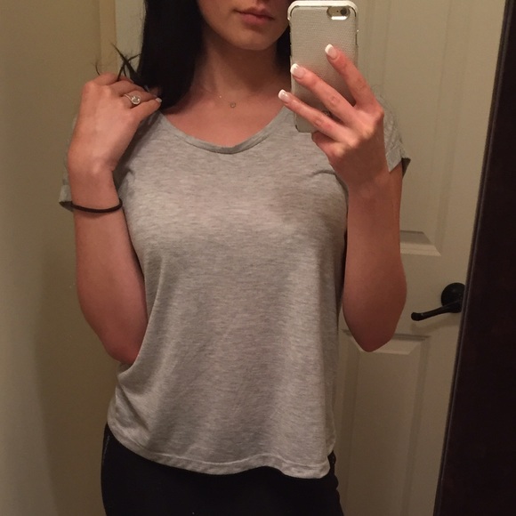 Basic Gray Modal Soft Shirt Tee - image 3