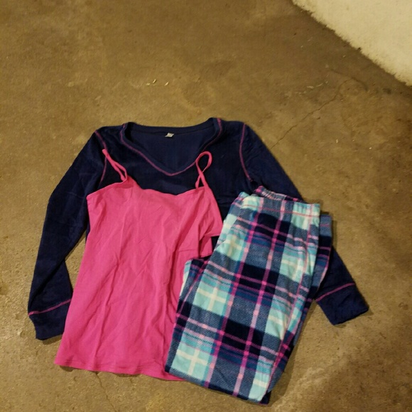Flirtitude Fleece Flannel Pajama Set
