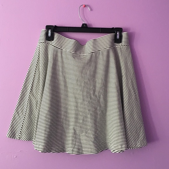 Striped skater skirt