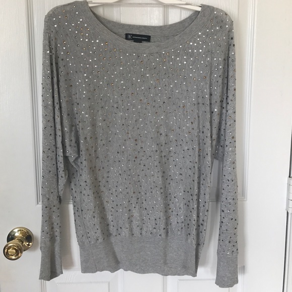 INC International Concepts Sweaters - 🎀 Host Pick 🎀 Gray Gemstone Sweater