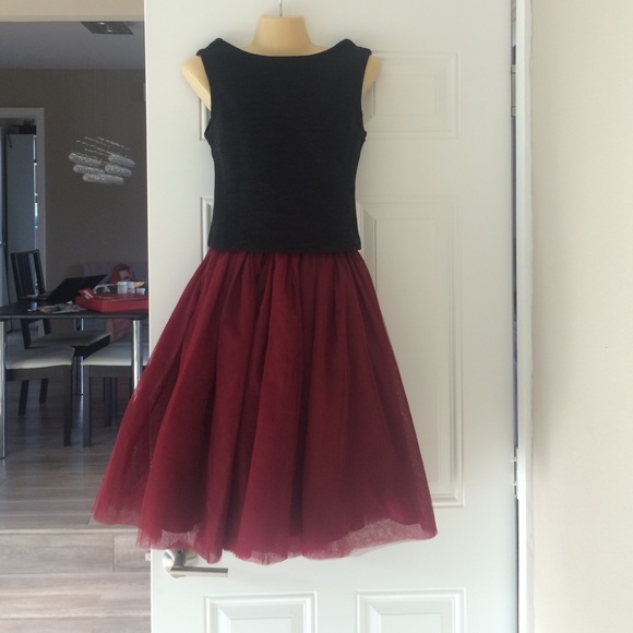 Tulle skirt wine red NWT