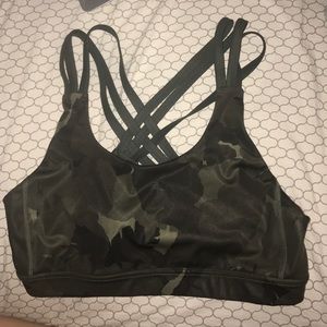 Lululemon Army Green Sports Bra