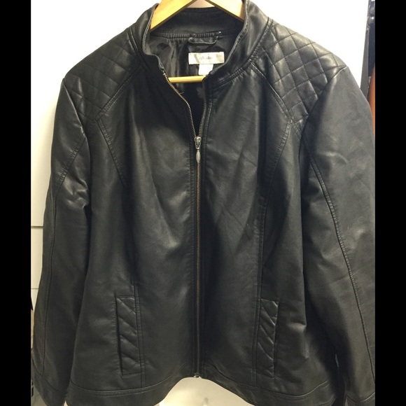 Faux leather jacket