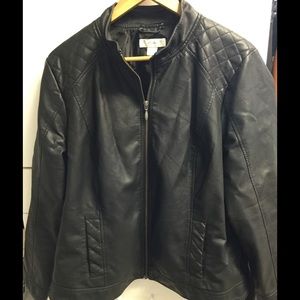 Faux leather jacket