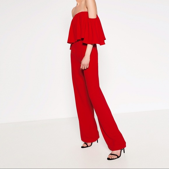 New with tags red jumpsuit from Zara - S