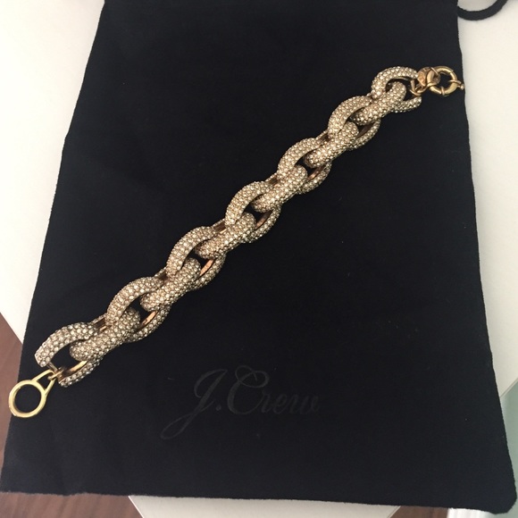 J Crew  Jewelry - J. Crew Classic Pave Link Bracelet