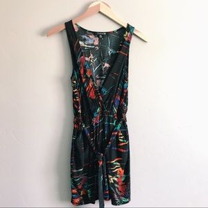 deep V mini dress