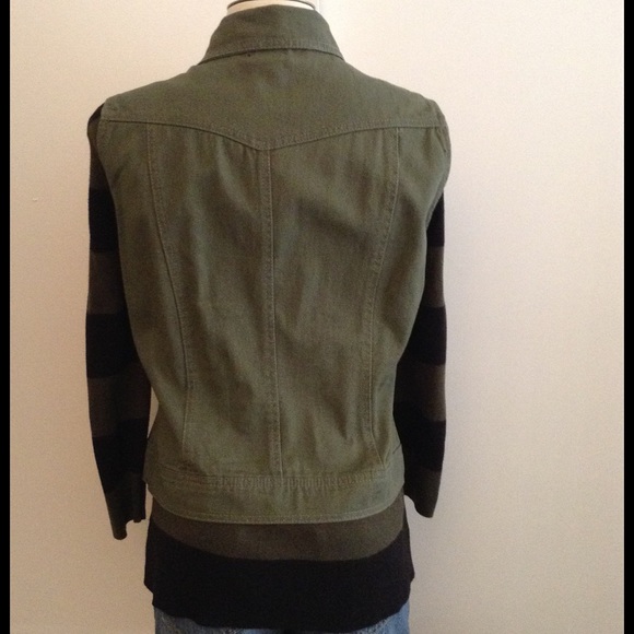 Olive green , motorcycle vest HP " Girl Boss"😀🌻 - Picture 3 of 3