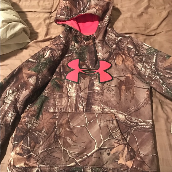 Pink camo underamour