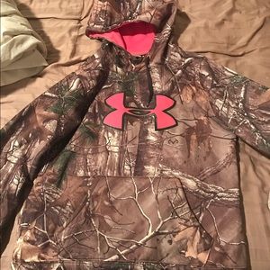 Pink camo underamour