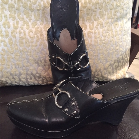 Cole Haan leather wedges