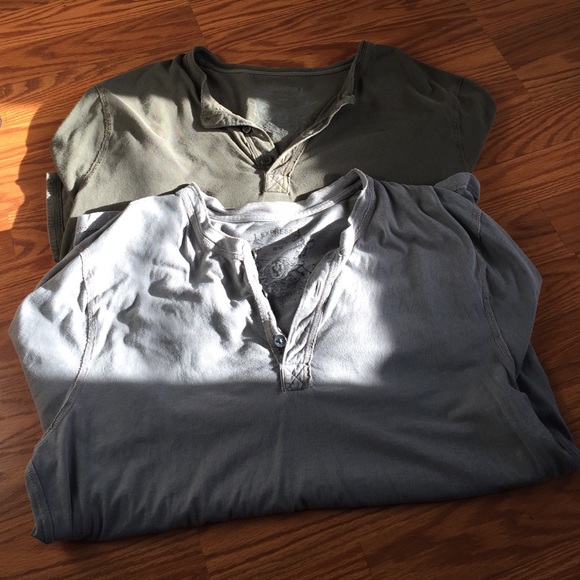 Two express long sleeved shirts