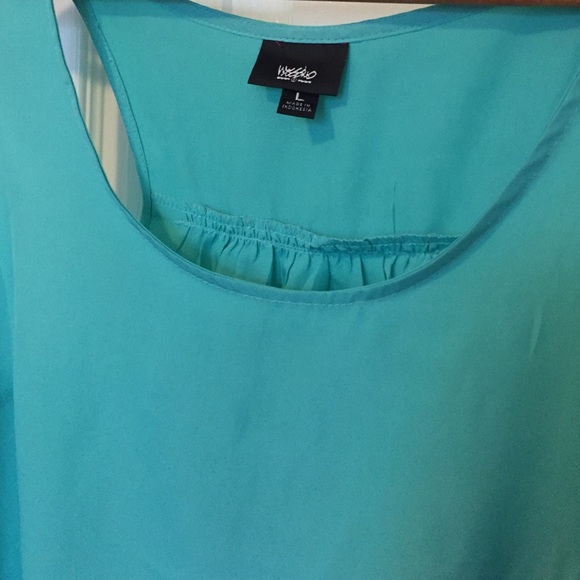 Blue/Green Mossimo Racer Back Tank - Picture 2 of 4