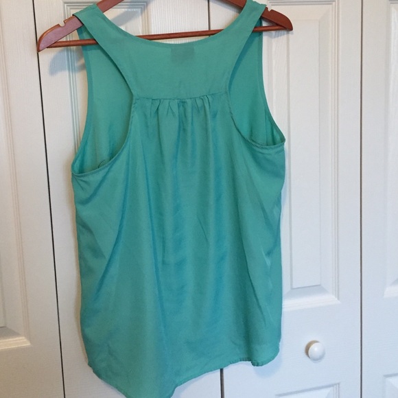 Blue/Green Mossimo Racer Back Tank - Picture 3 of 4