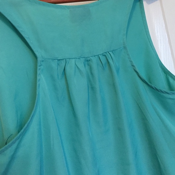 Blue/Green Mossimo Racer Back Tank - Picture 4 of 4