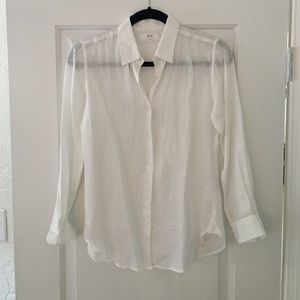 XS linen button down - excellent used condition