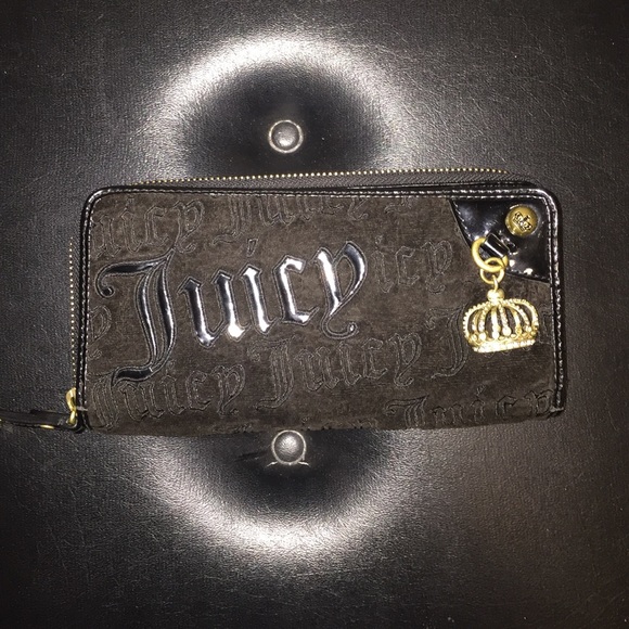 Juicy Couture Handbags - Juicy Couture Black and Gold Wallet