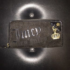 Juicy Couture Black and Gold Wallet