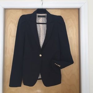 Navy jacket/blazer from Zara. Gold button trims