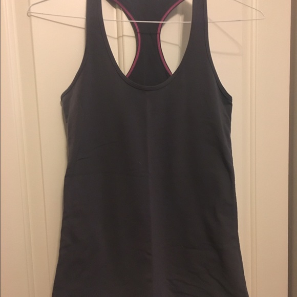 Lululemon Cool Racer Back, Charcoal, size 6