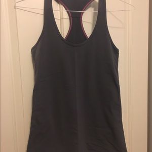 Lululemon Cool Racer Back, Charcoal, size 6